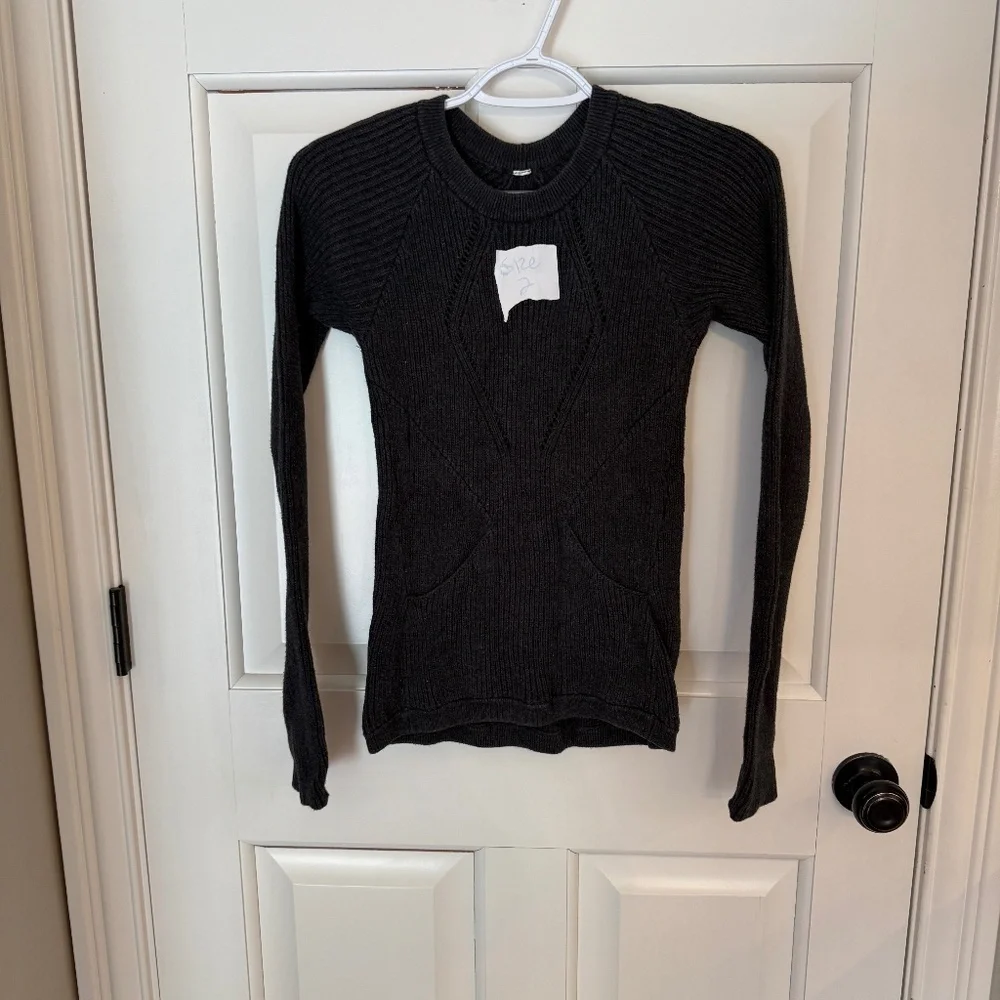 Lululemon The Sweater The Better Heathered Black 45663